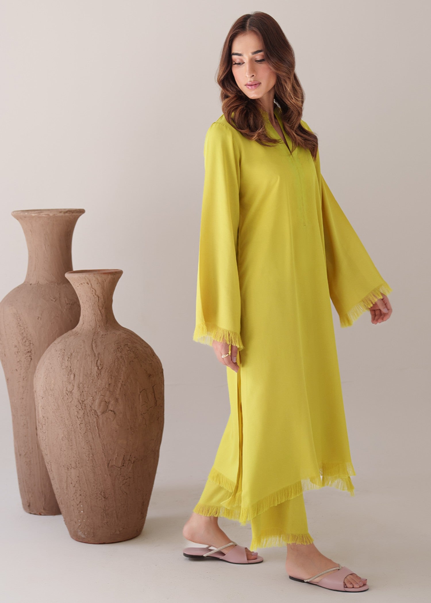 tropical Co ord Sets in Yellow