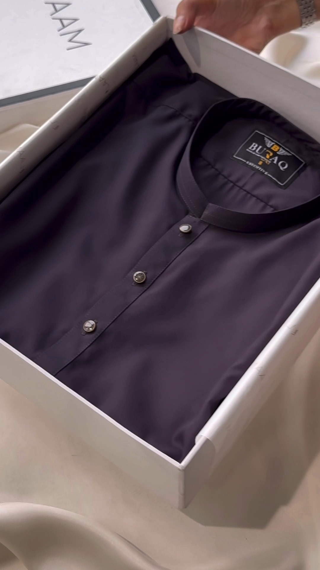 wash & wear Shalwar Kameez in Ultra violet by Buraq