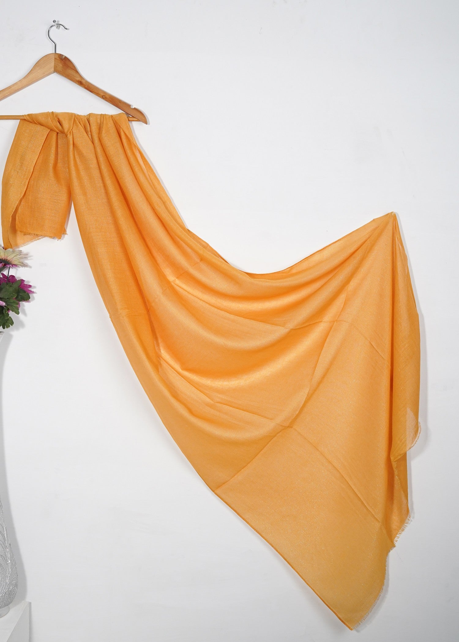 zari lawn Hijab in Honey orange