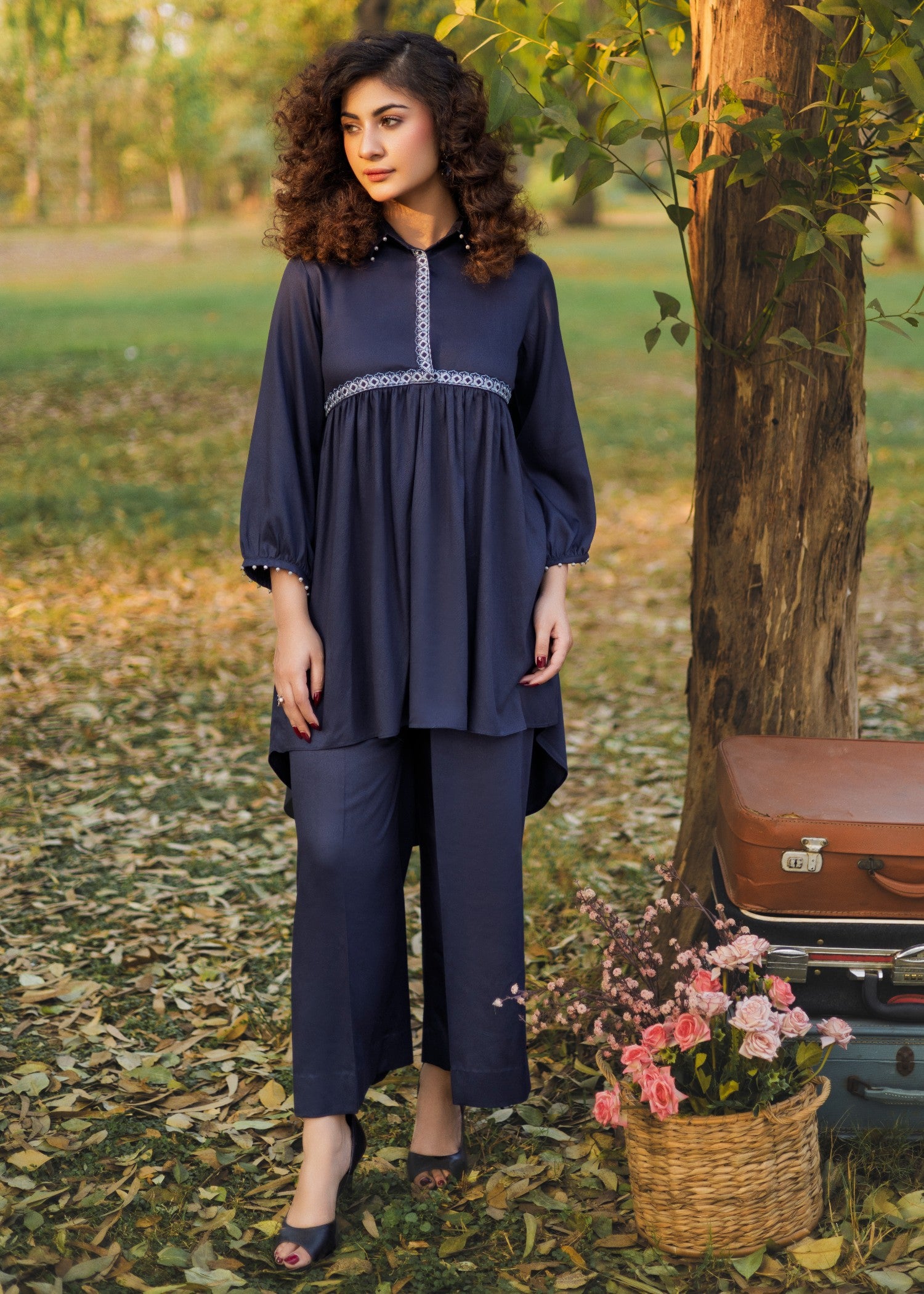 pure marina Co ord Sets in Moonlight blue