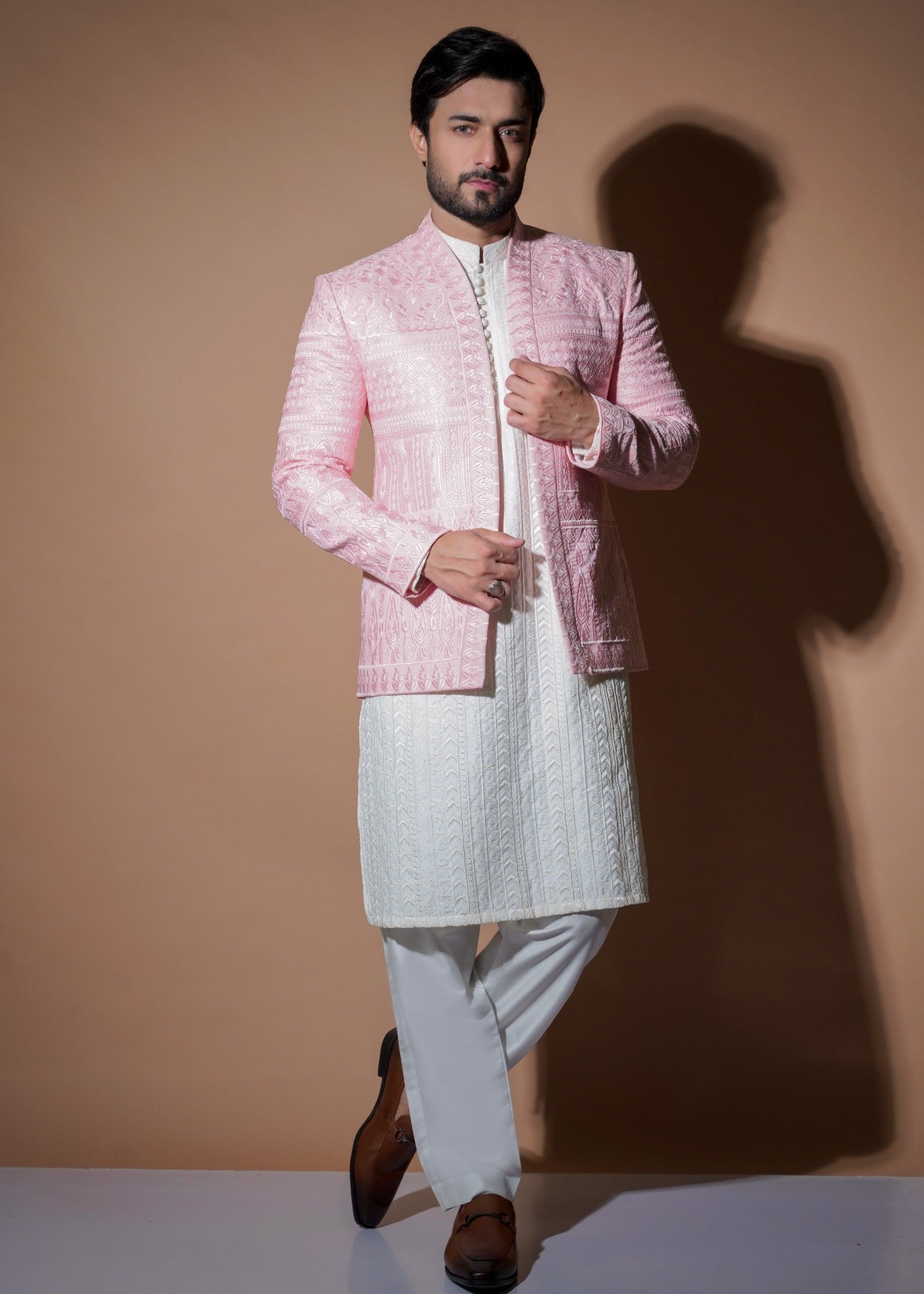 tropical Prince Coat in Blush pink