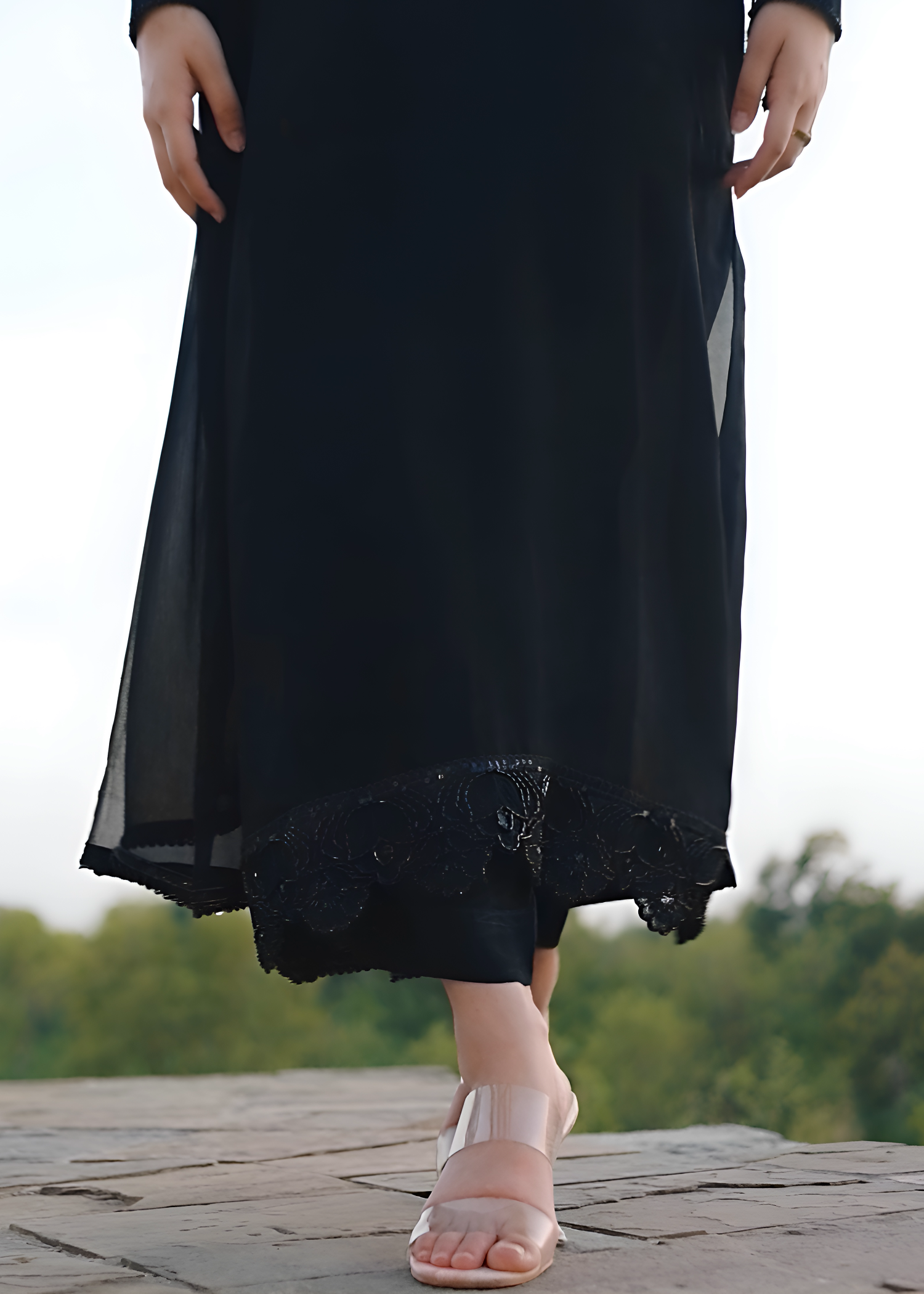 pk raw silk Kurta Set in Jet black