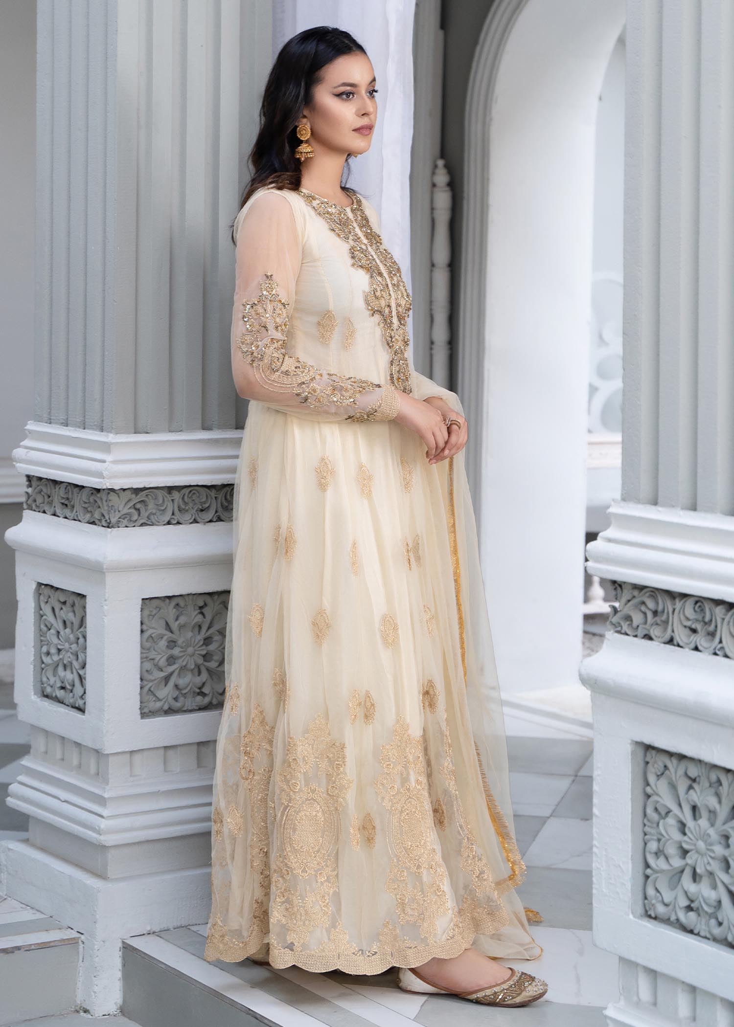 net Pishwas in Ivory