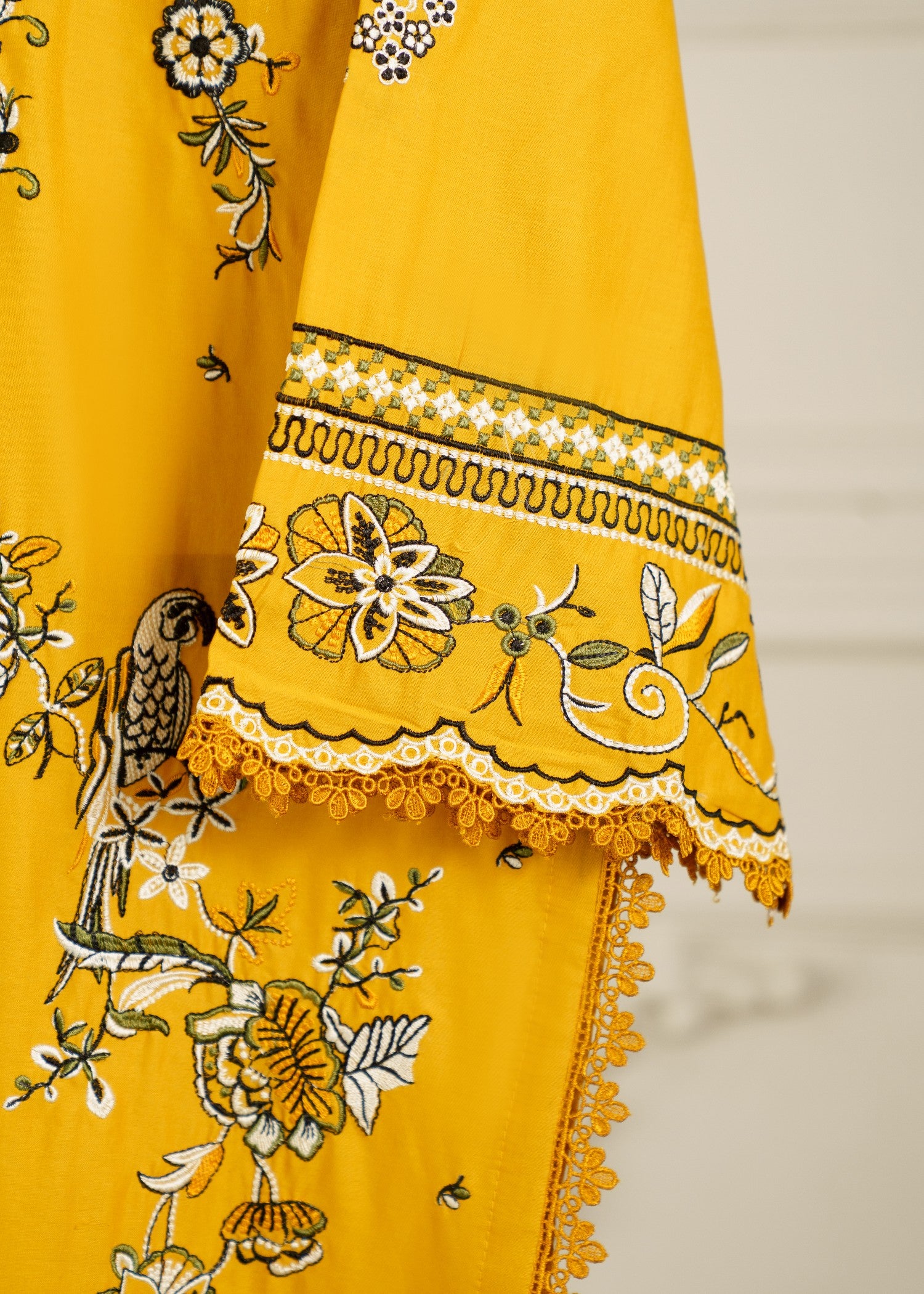lawn cotton Kurta Set in Sunflower