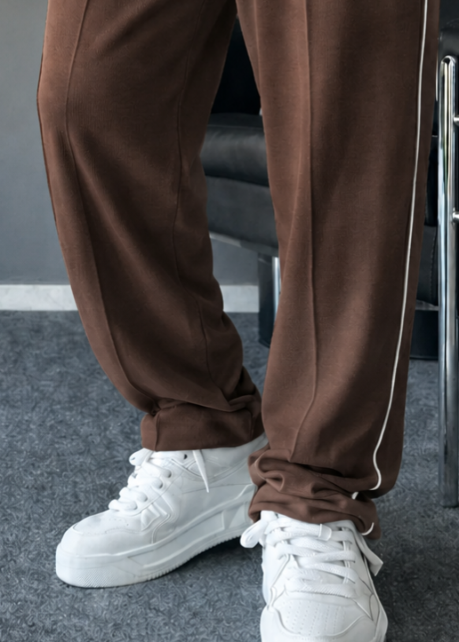 terry Trousers in Brown