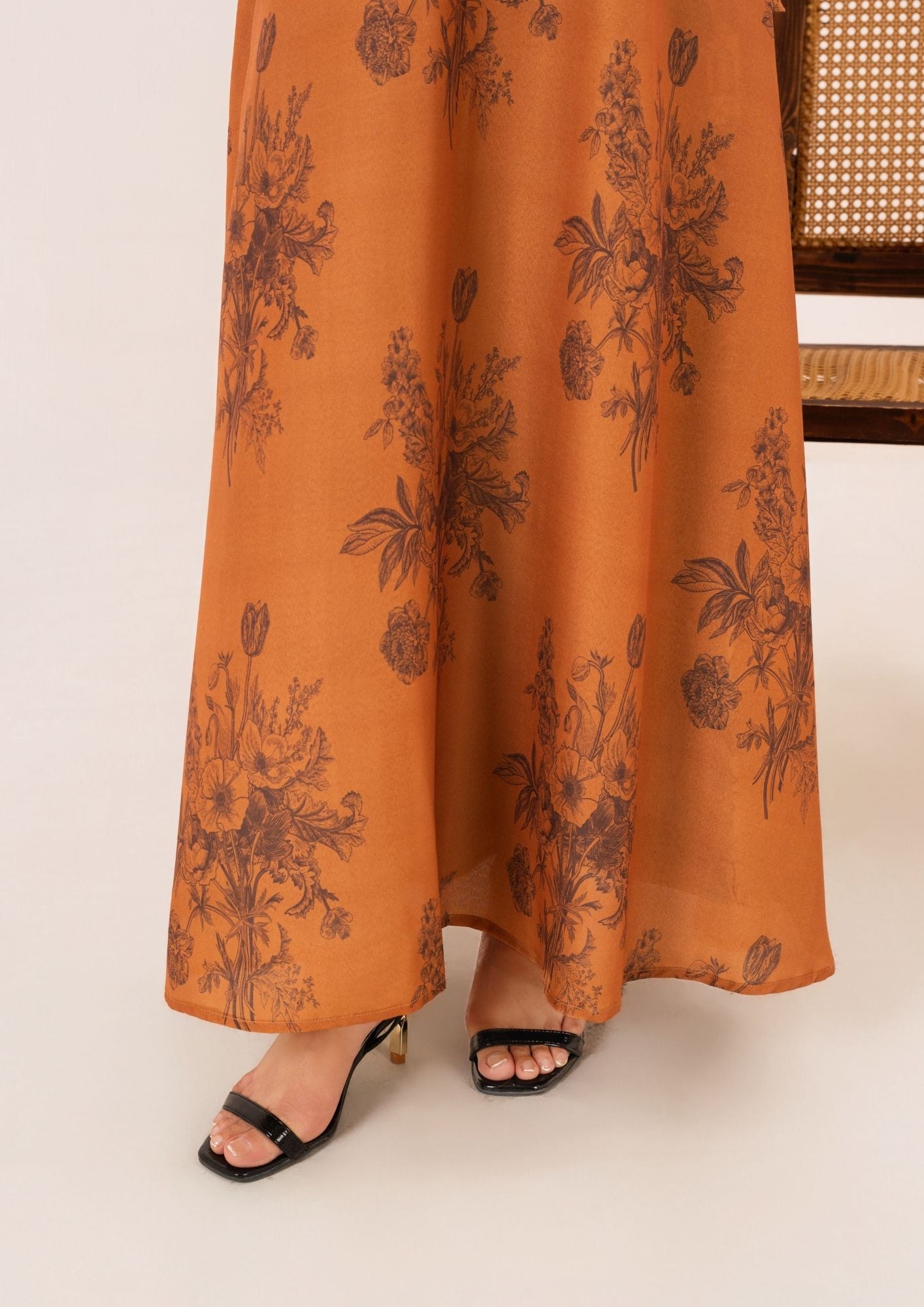 arabic lawn Maxi in Hazelwood brown