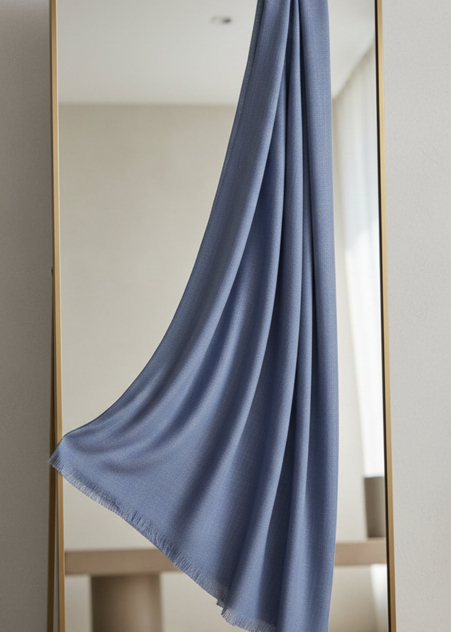 viscose Hijab in Shadow blue