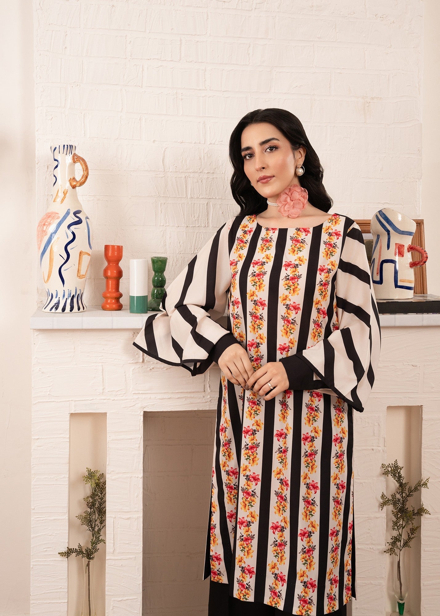 crepe Kurti in Multi