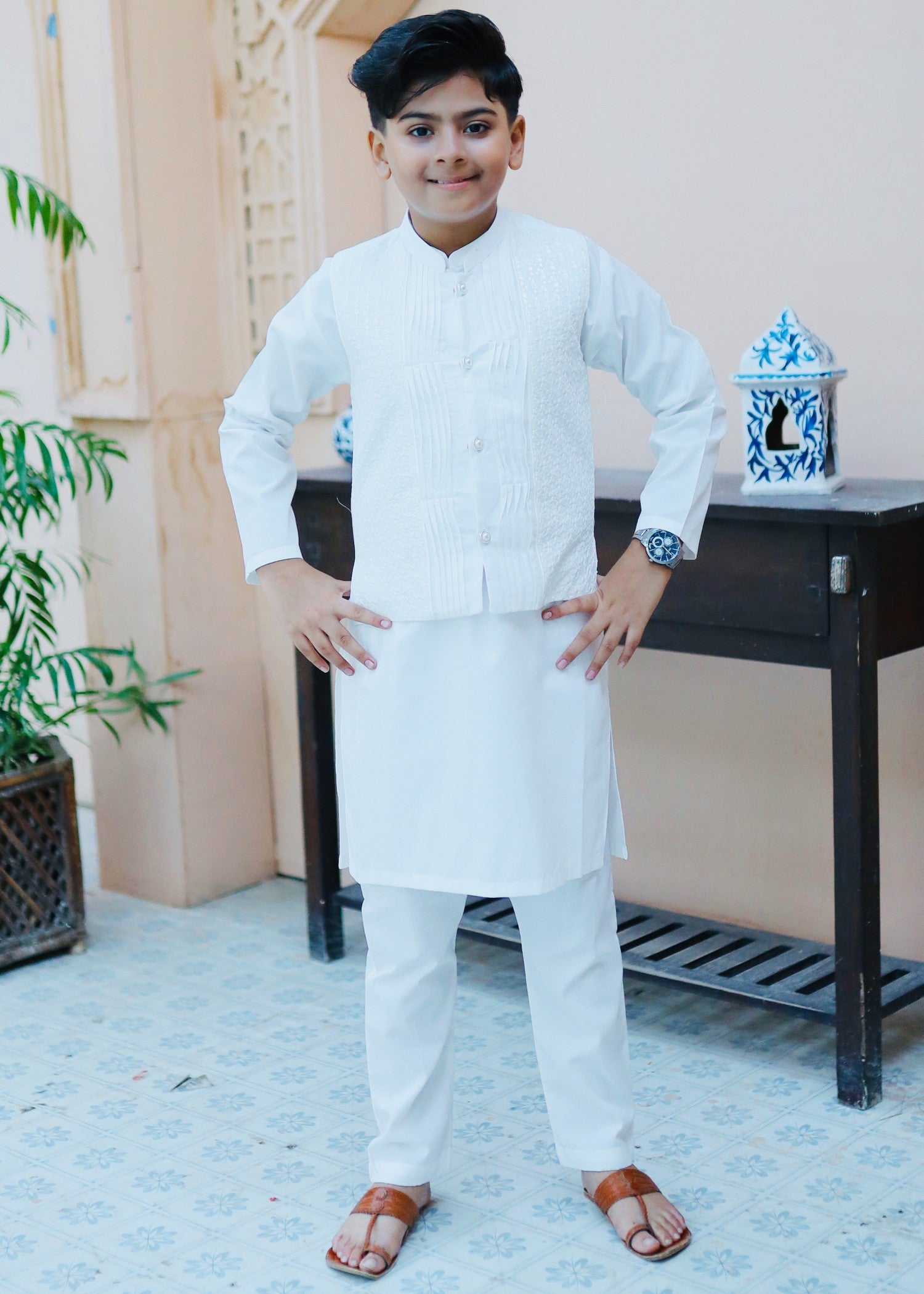 suiting Waistcoat in White