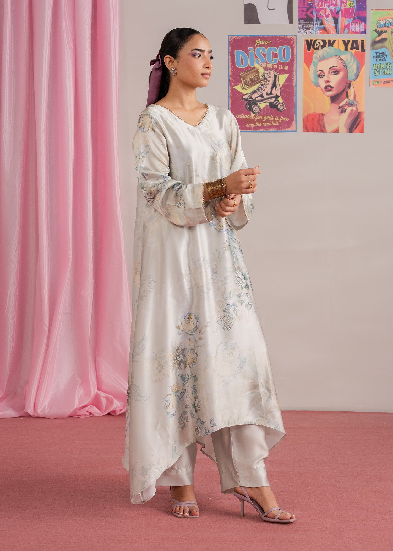 charmuse/shamooz Pishwas in Light grey