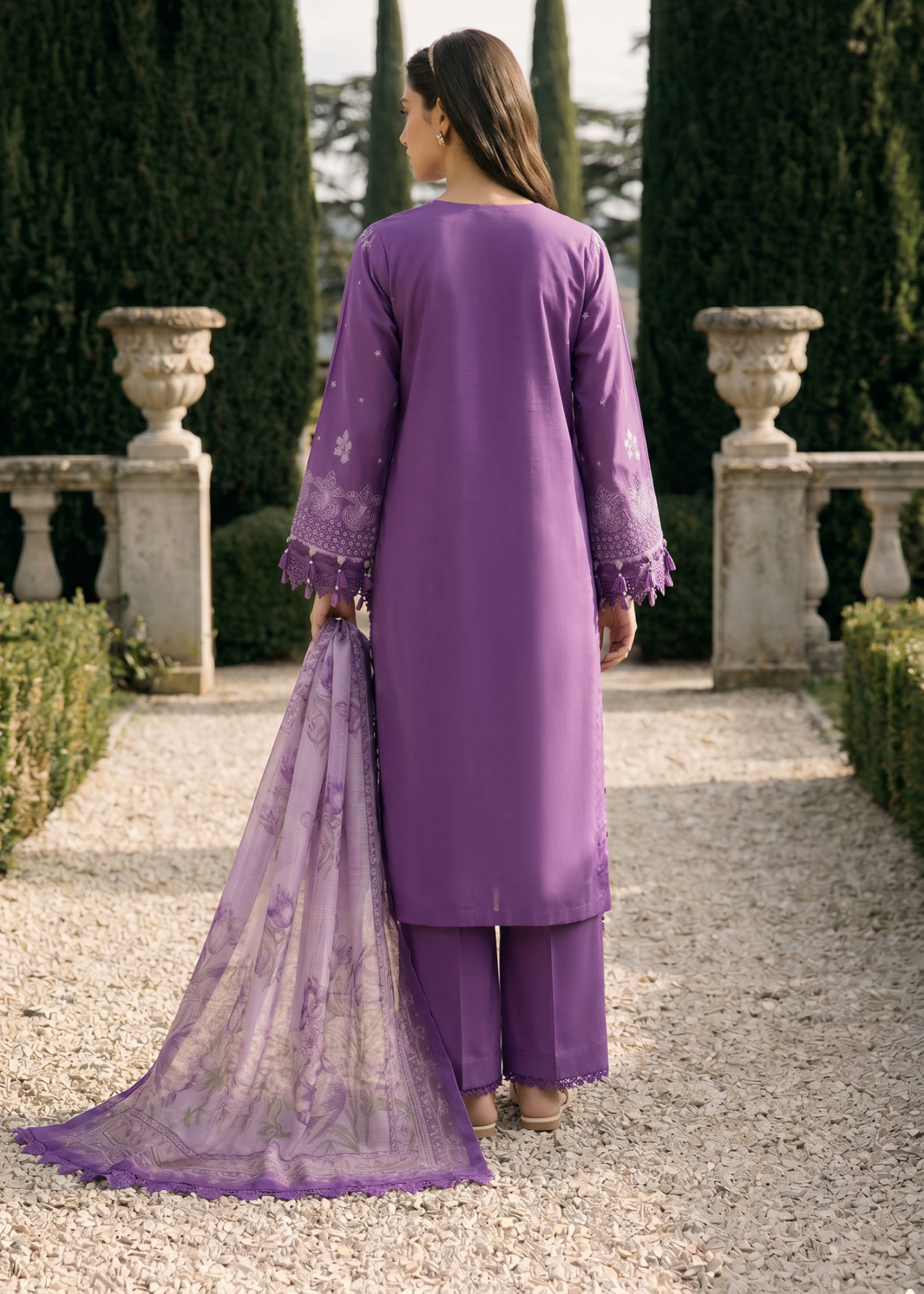 cotton Unstitched in Purple