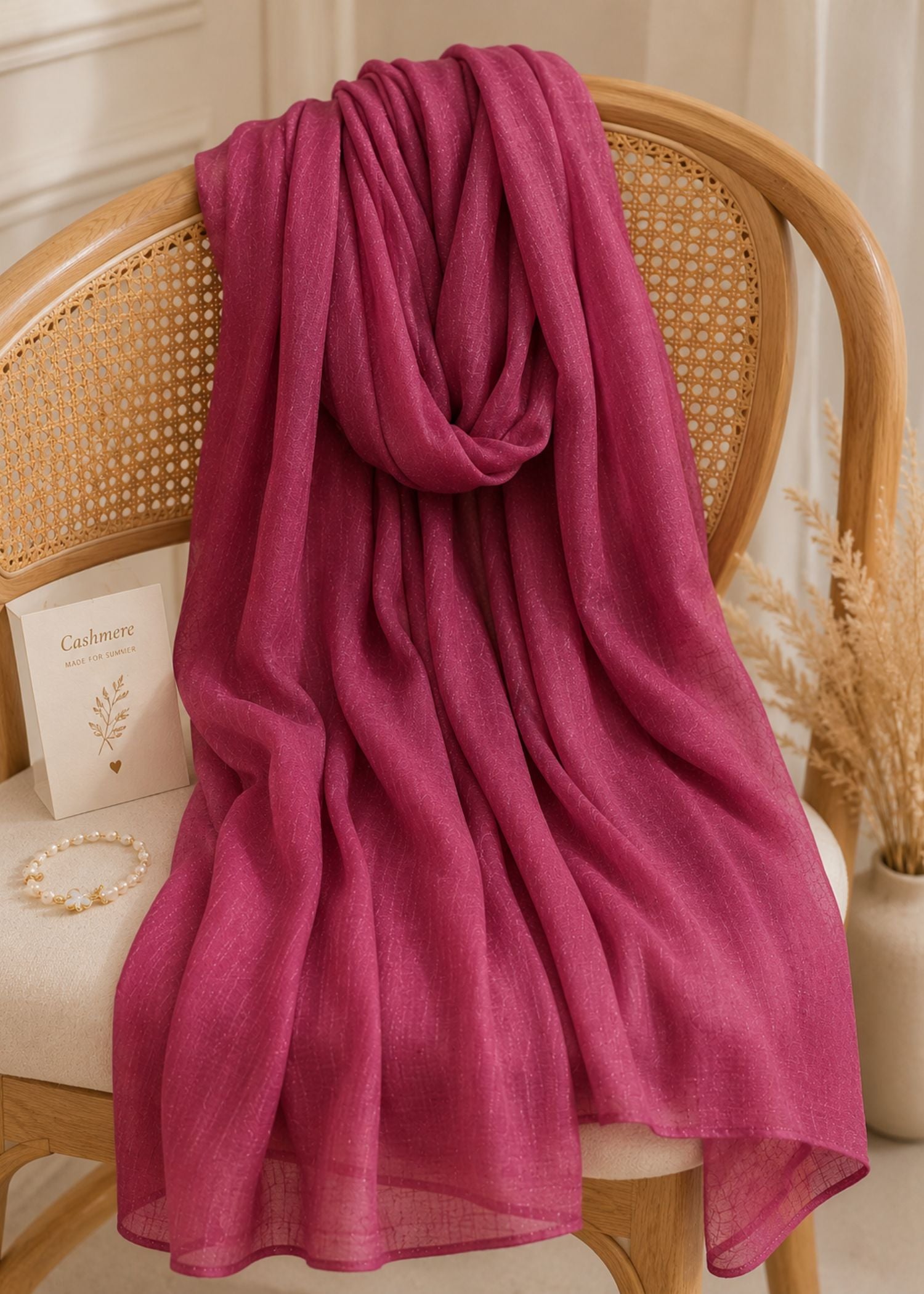 viscose Hijab in Maroon