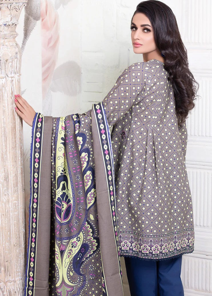 khaddar Unstitched in Graphite