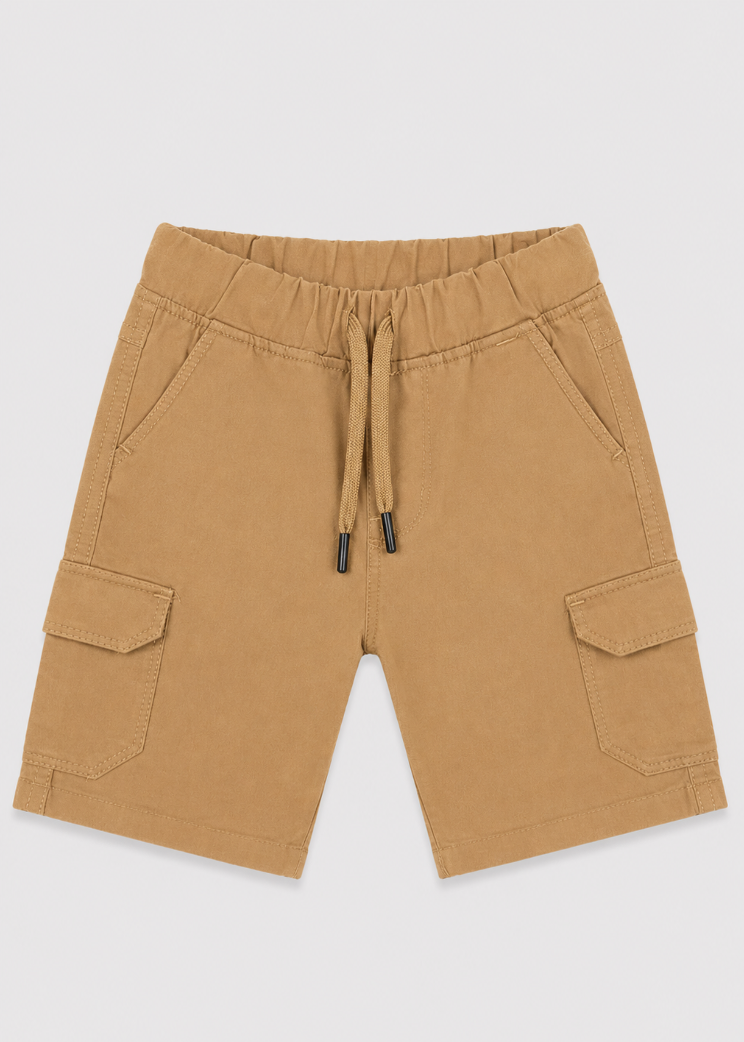 cotton Shorts in Camel brown