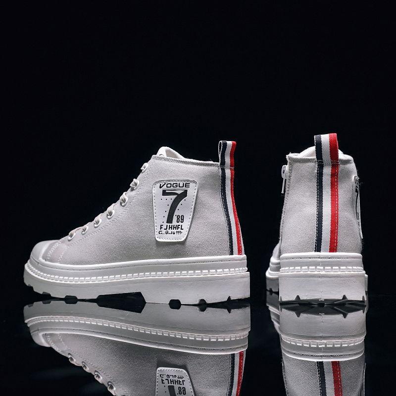 New Breathable Men'S High-Top Canvas Shoes