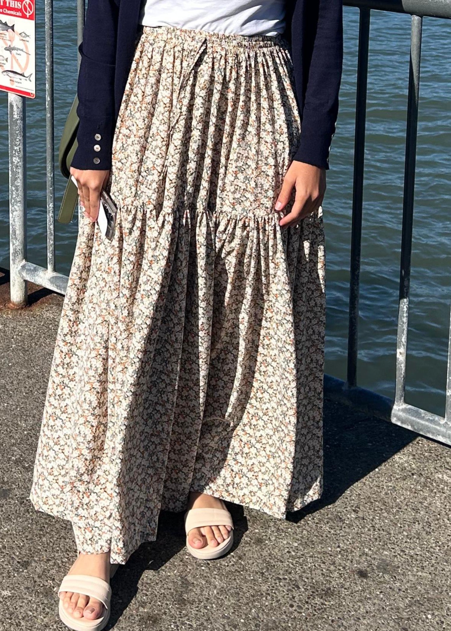 georgette Skirt in Beige