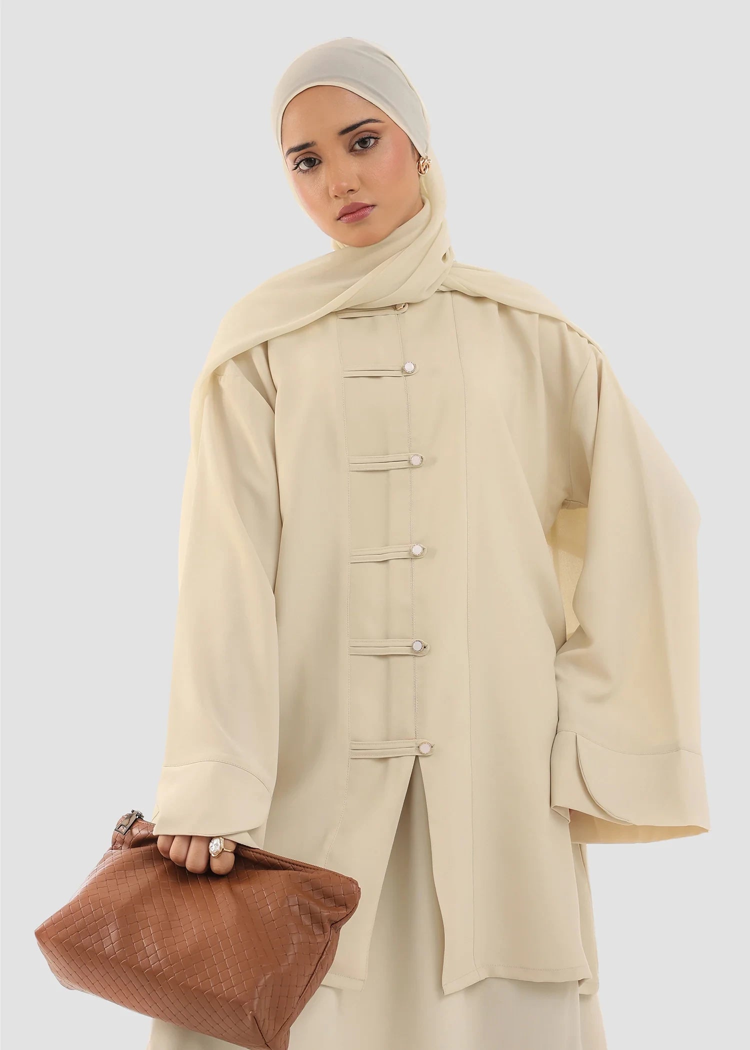 interlock knit Co ord Sets in Ivory