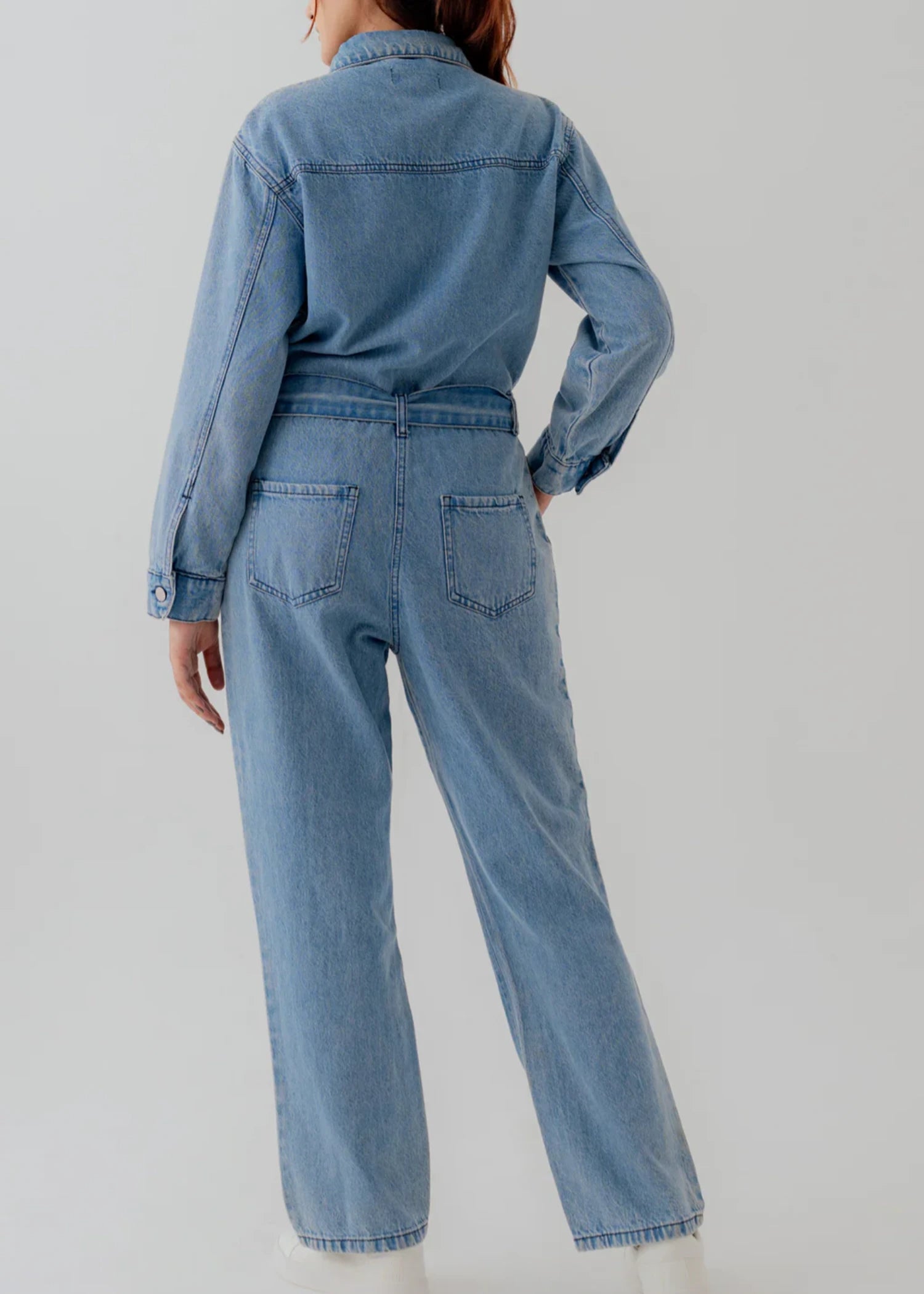 denim Jumpsuit in Ice blue