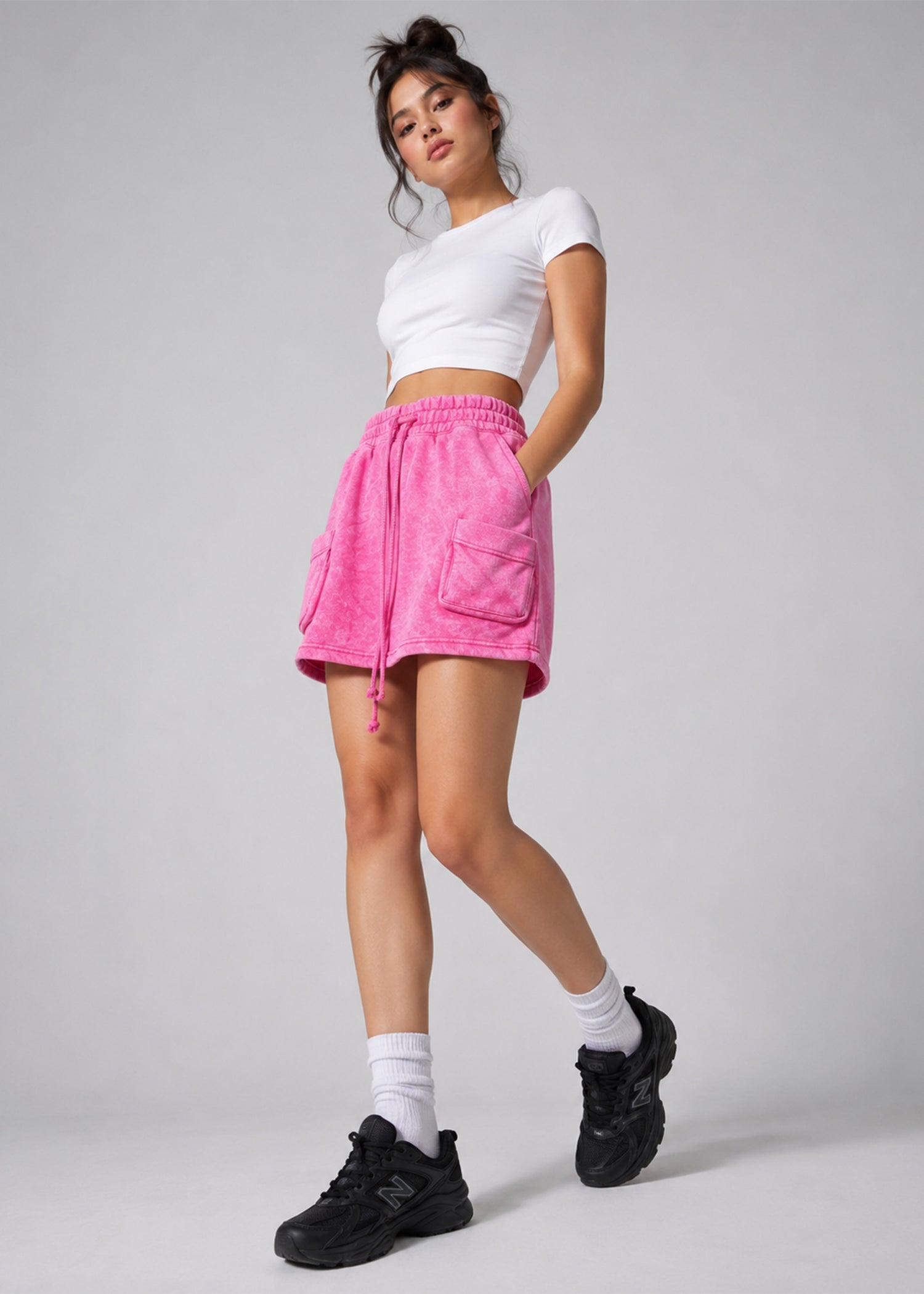 fleece Skirt in Fuchsia
