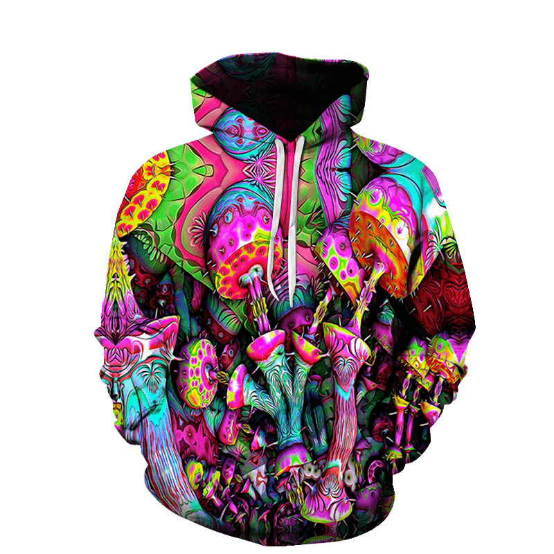 One Drop Shipping Spring and Autumn Men'S and Women'S Long-Sleeved Hoodie 3D Digital Printing Loose Casual Sweater Baseball Uniform