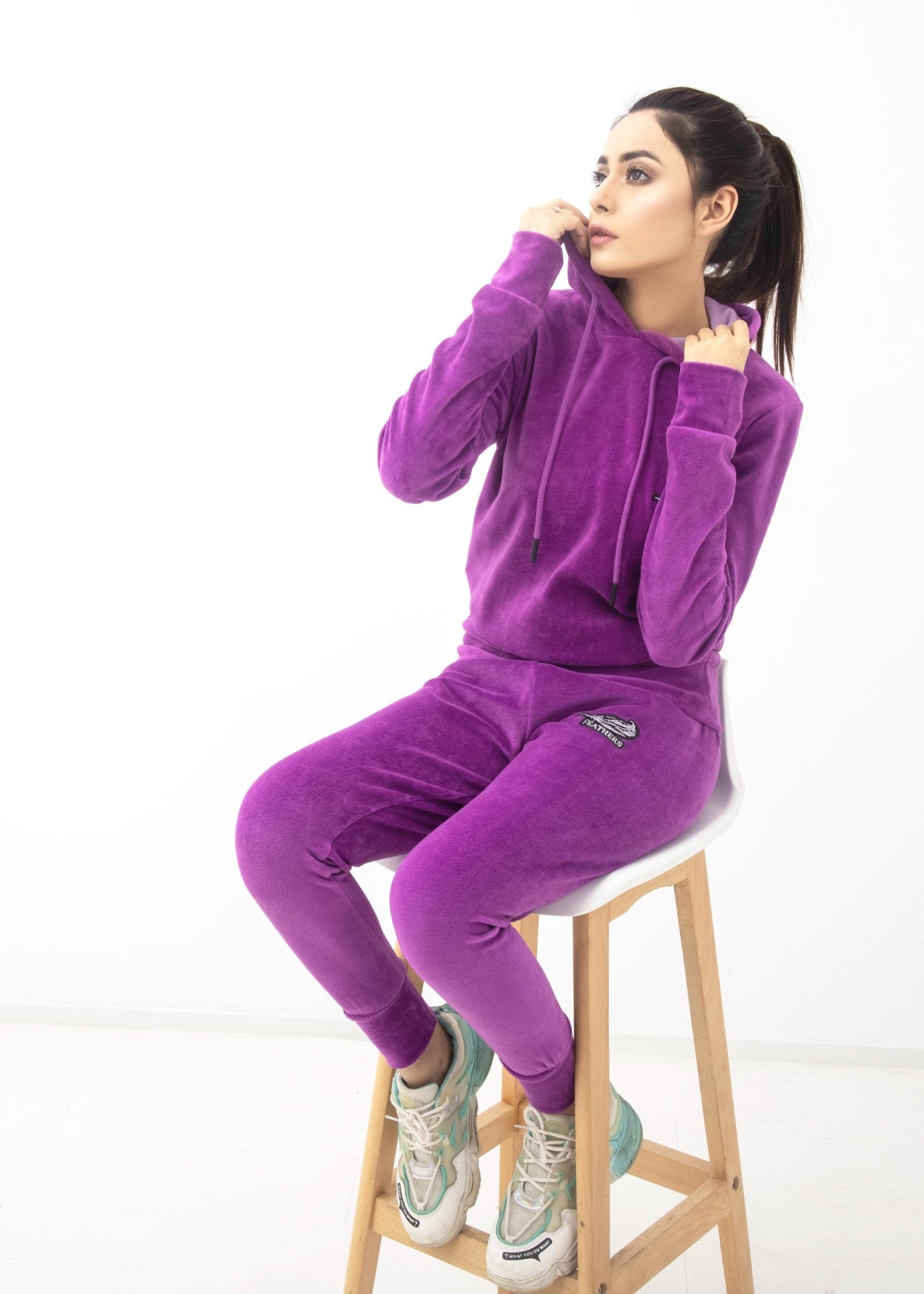 terry Co Ord Sets in Purple