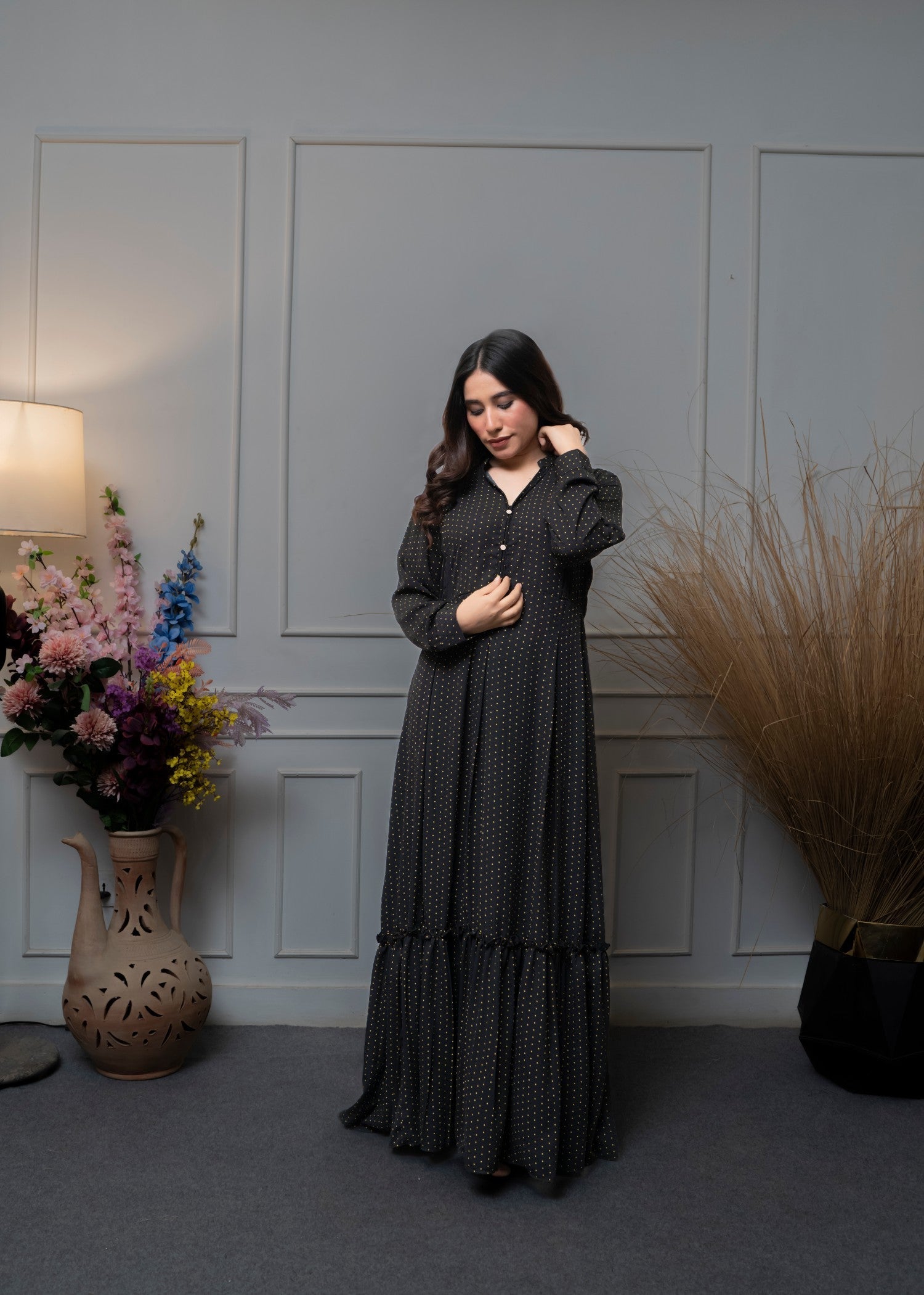 viscose Maxi in Black