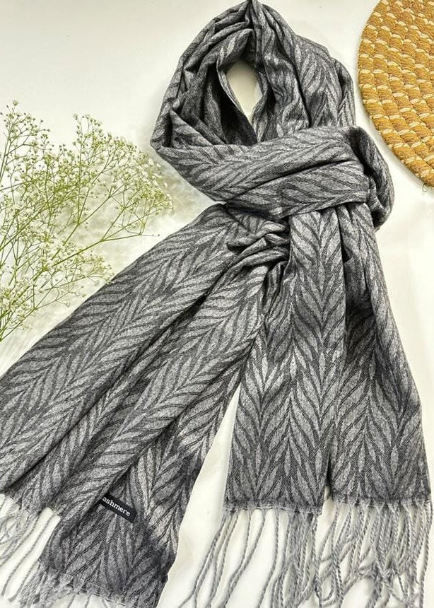 wool Hijab in Graphite