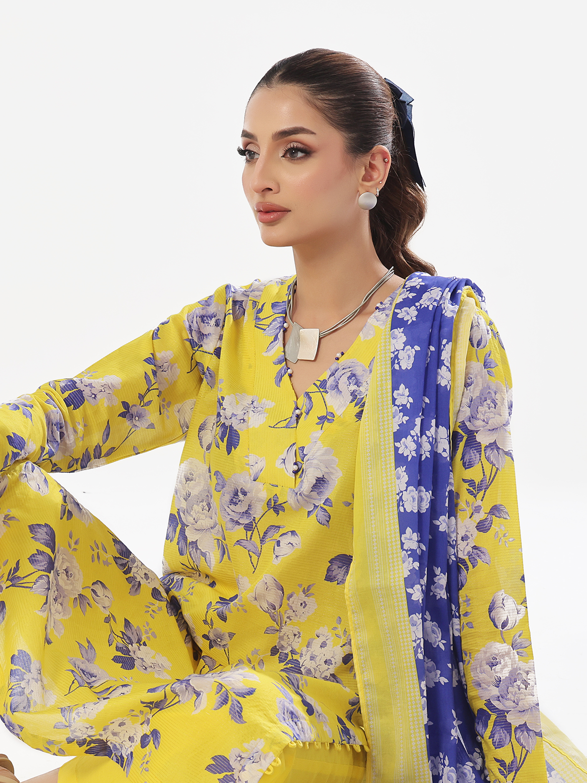 masuri Kurta Set in Yellow