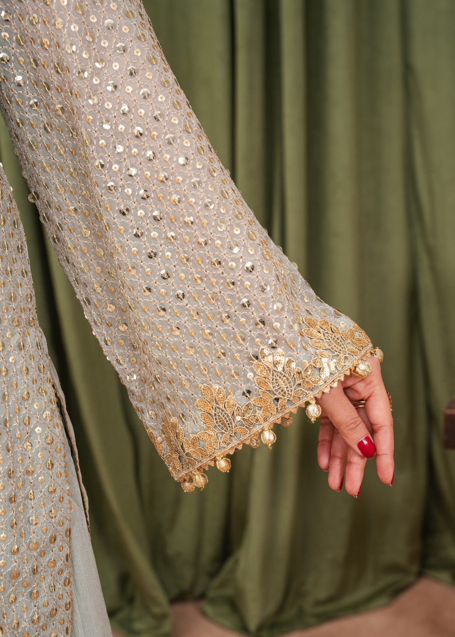 chiffon Sharara in Grey