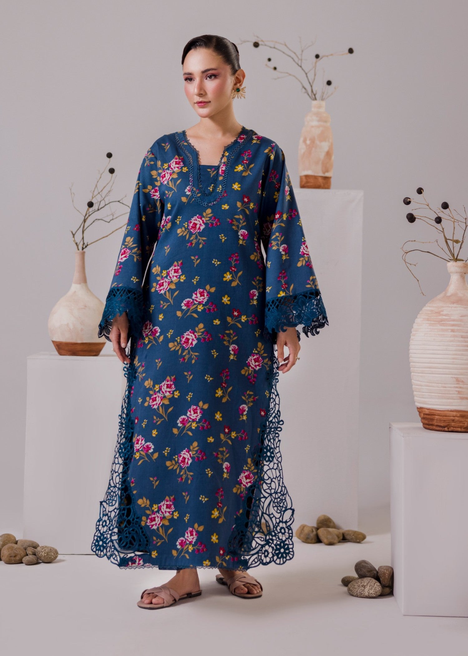 lawn Co Ord Sets in Dark blue