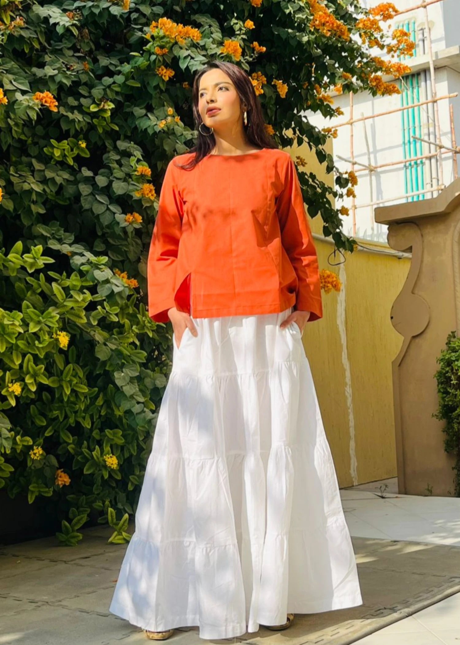 cotton Top in Rust orange