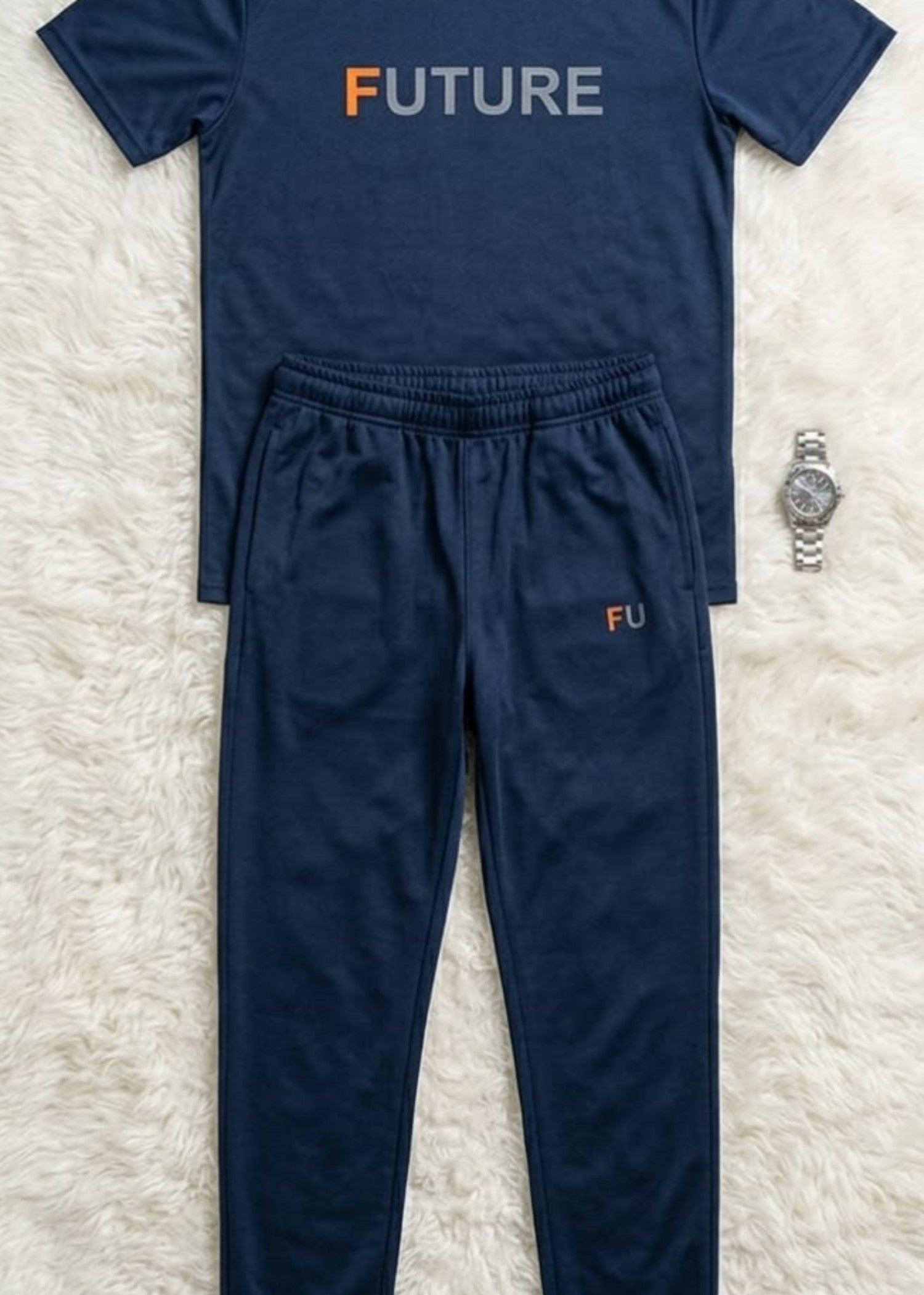 jersey knit Tracksuit in Blue