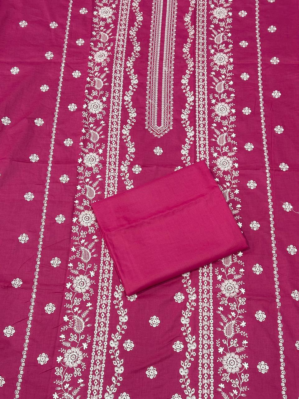 lawn Unstitched in Shocking pink