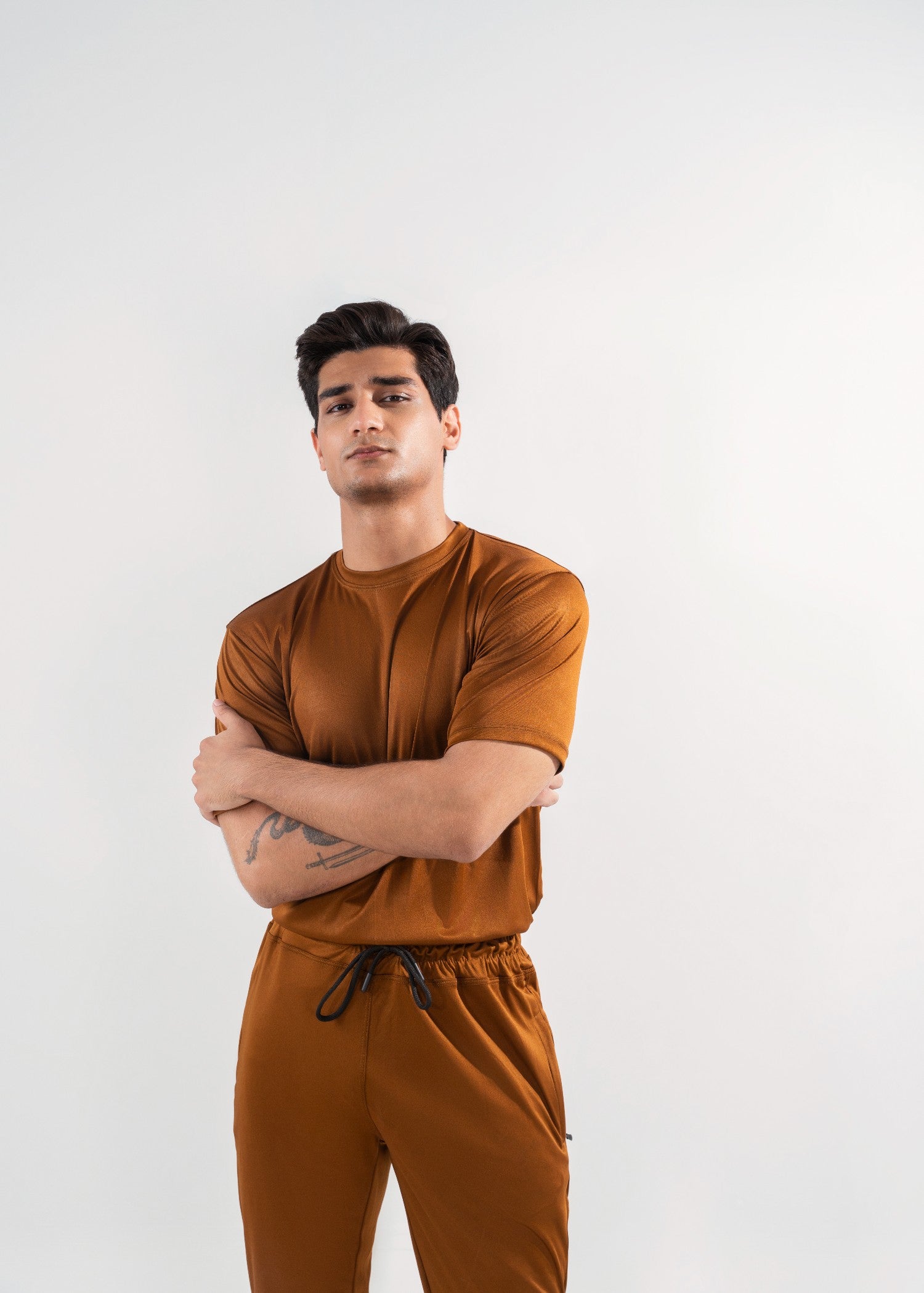 polyester Tracksuit in Rustic brown