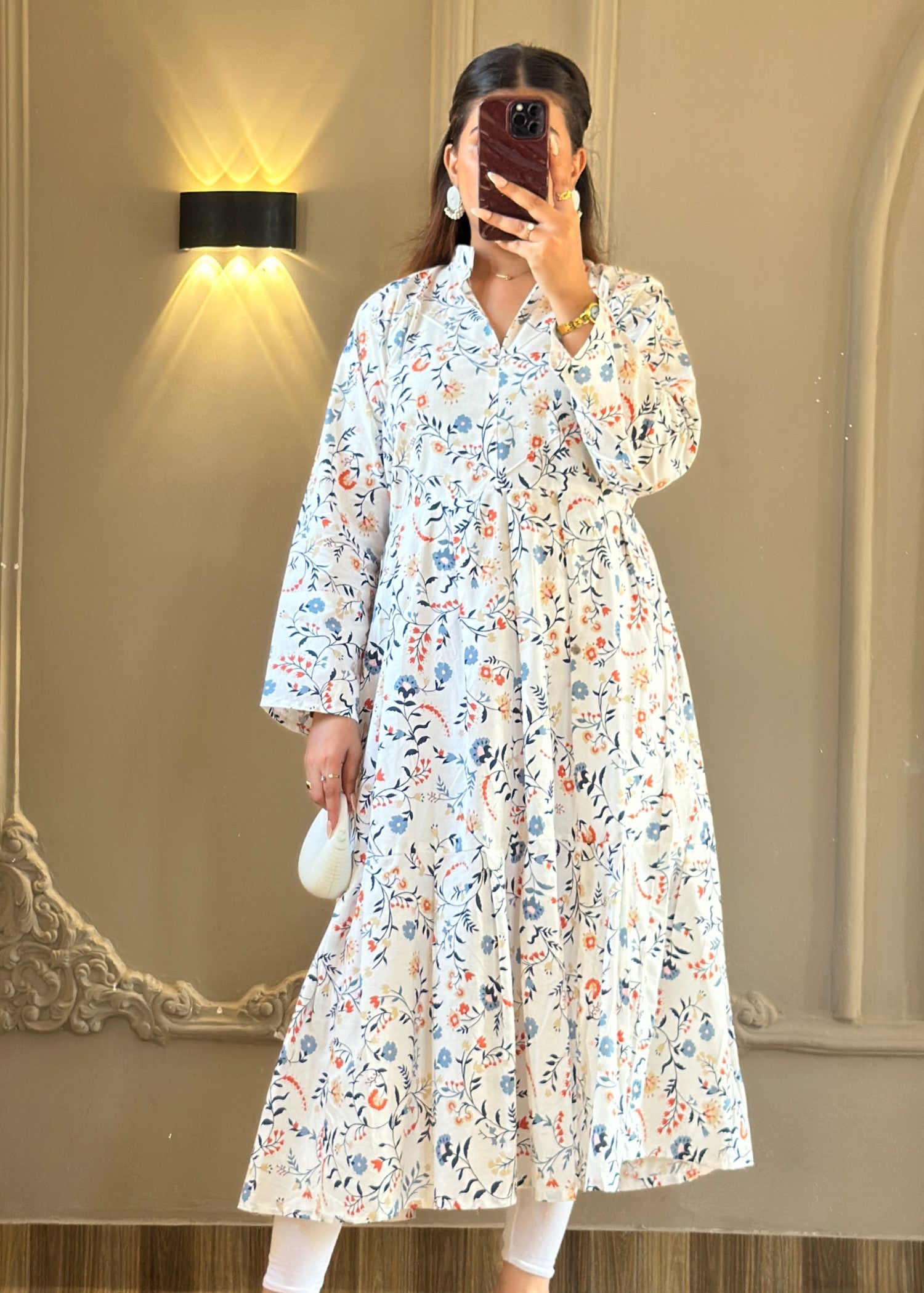 cotton Dress in White