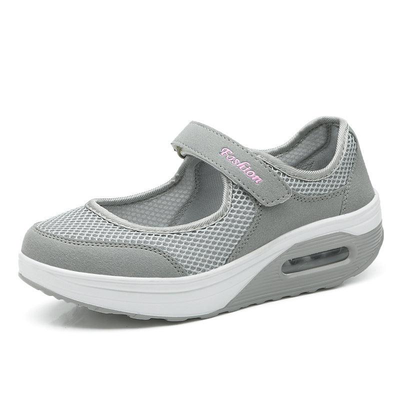 Women's Thick Bottom Mesh Breathable Soft Sole Rocking Shoes
