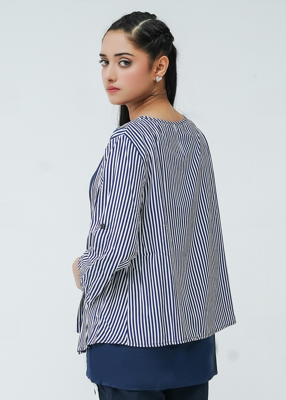viscose Cardigan in Navy blue