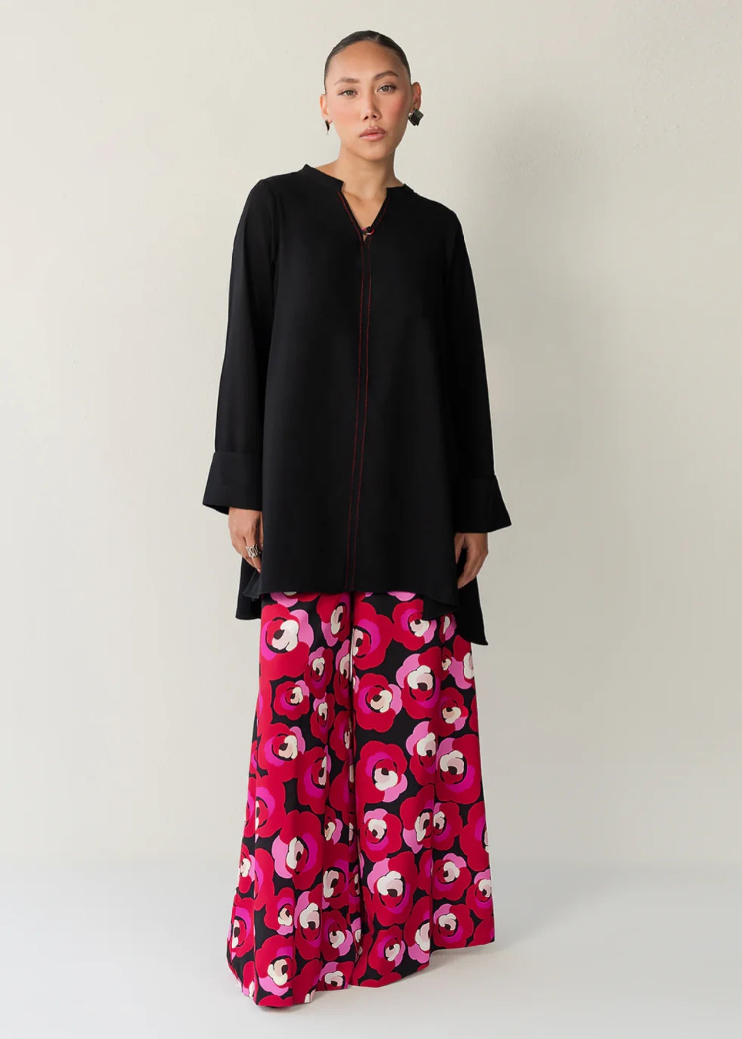 crepe Tunic in Black