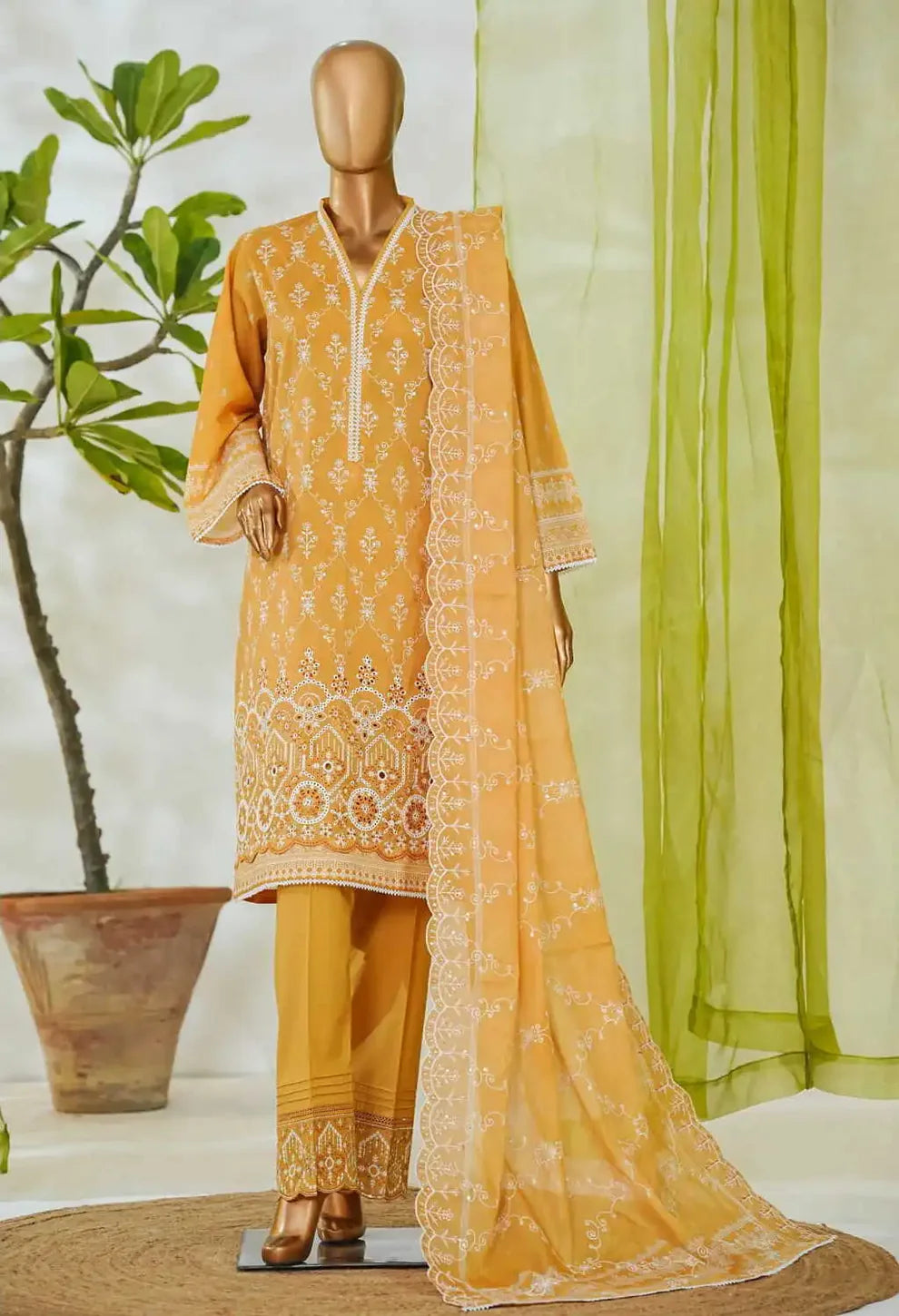 RTW White & White Embroidered Lawn – 17