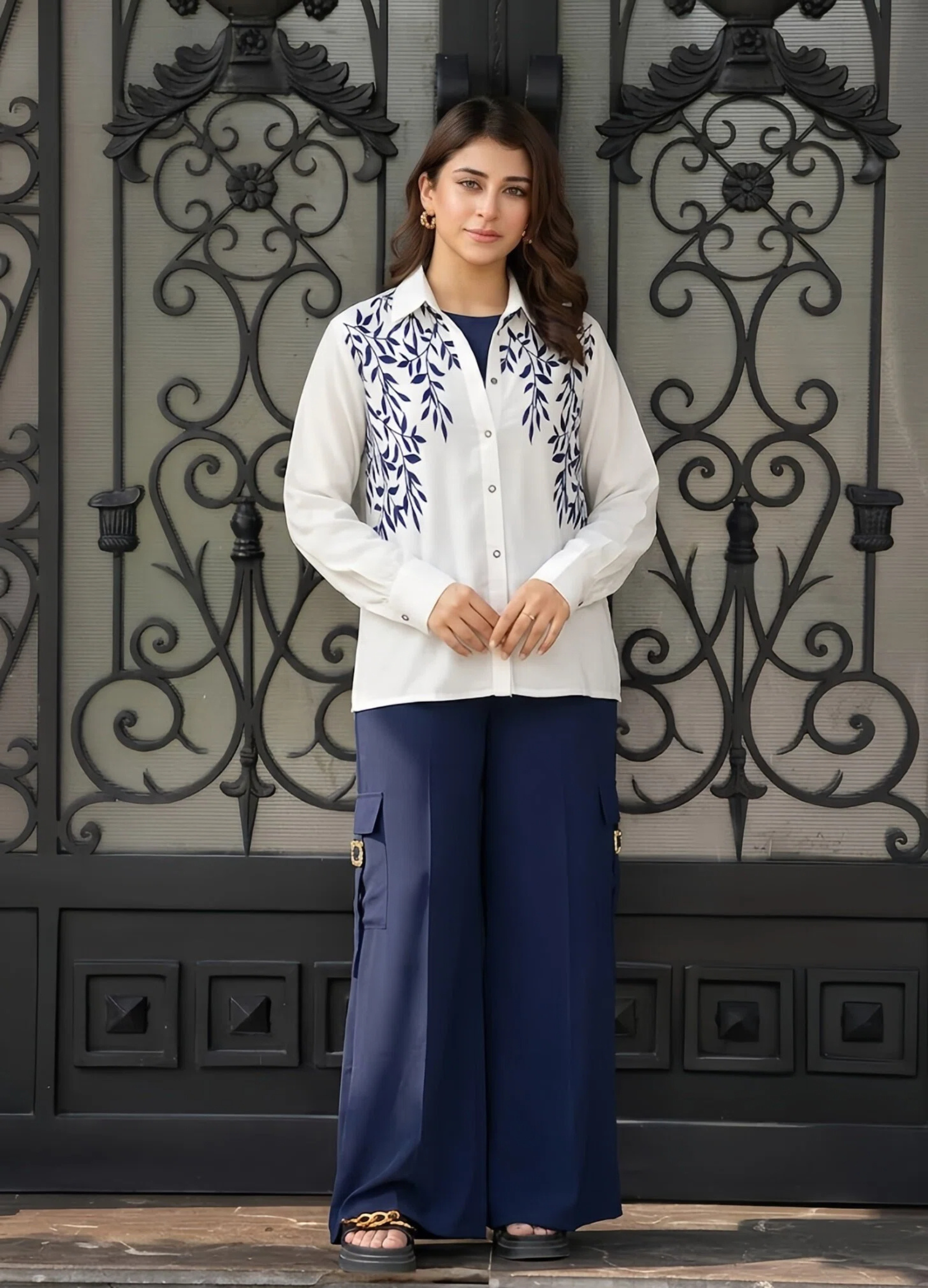poly grip Co Ord Sets in Navy blue