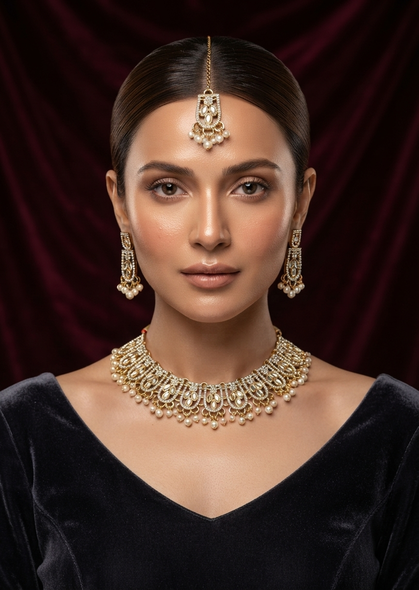 Jewelry Set in Gold Color by - Trendy Women Jewelry Set WWP0578
