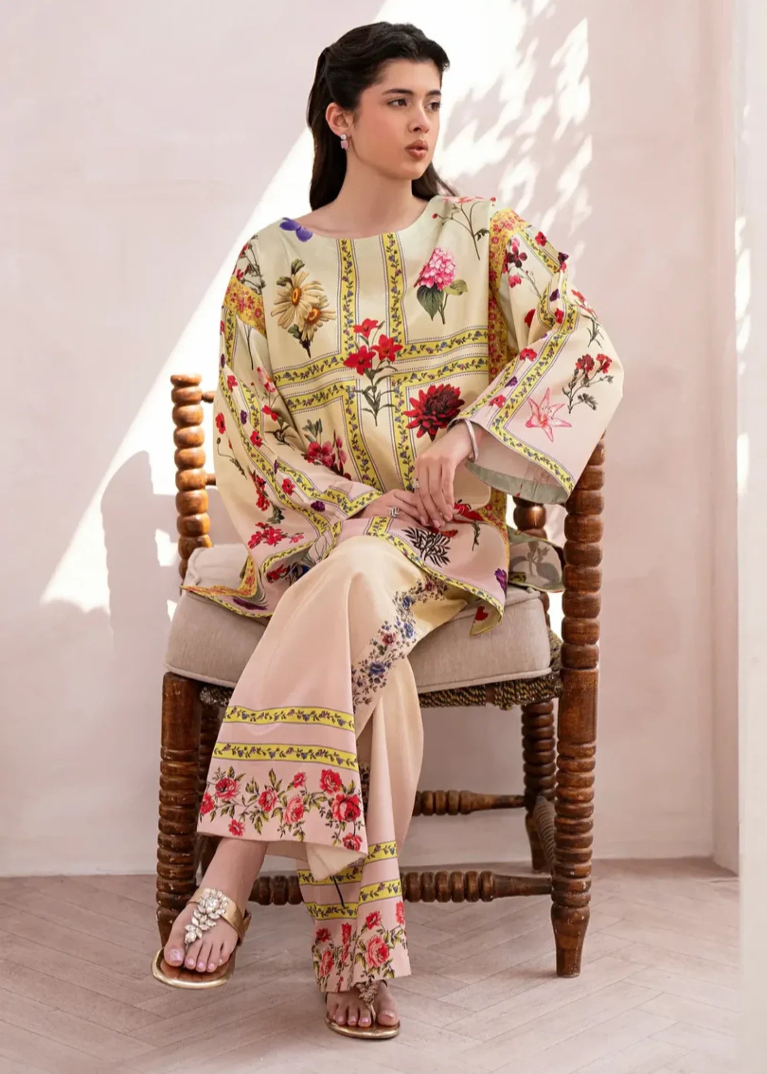 pk raw silk Co Ord Sets in Wheat