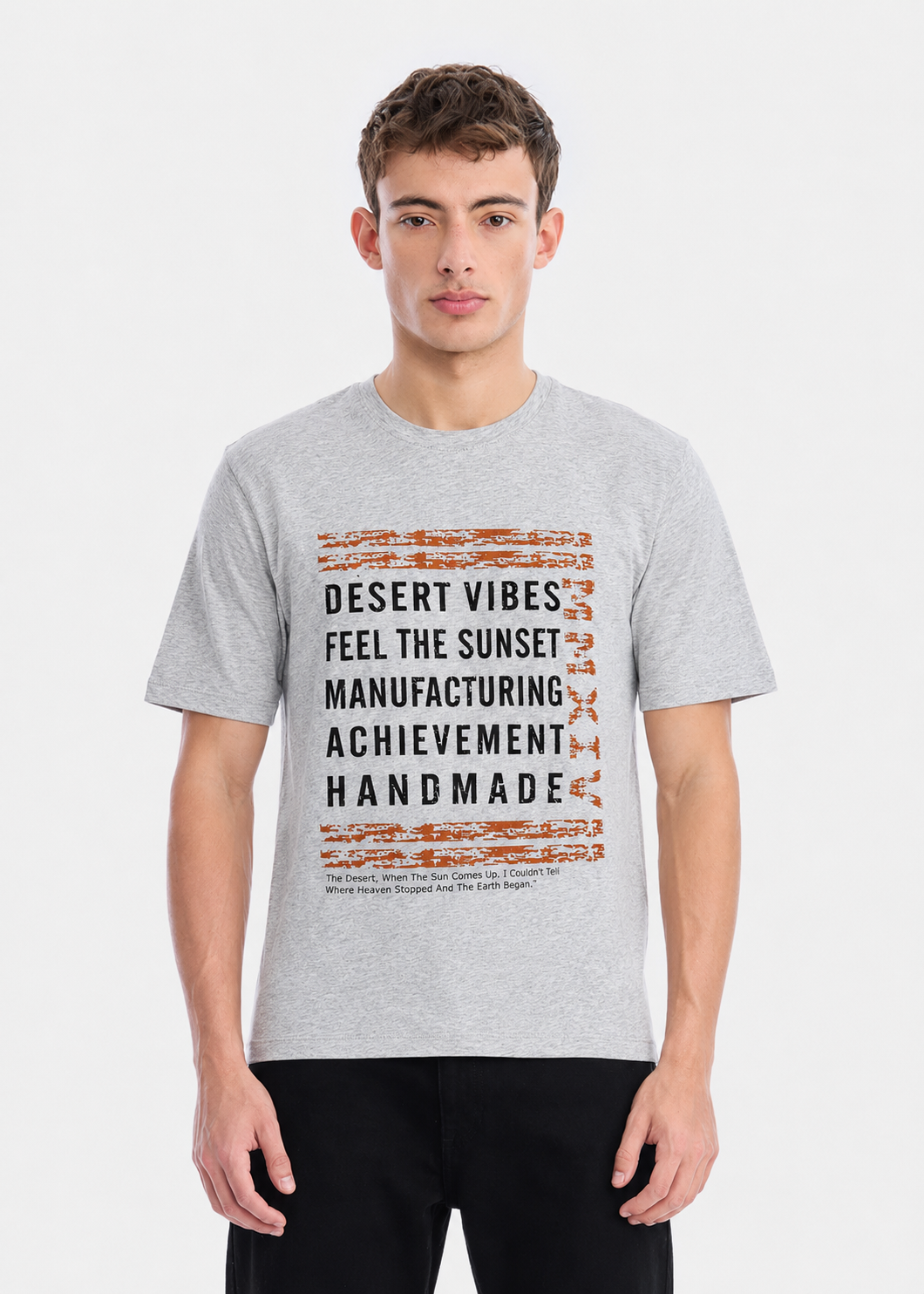 cotton T Shirt in Platinum, light grey