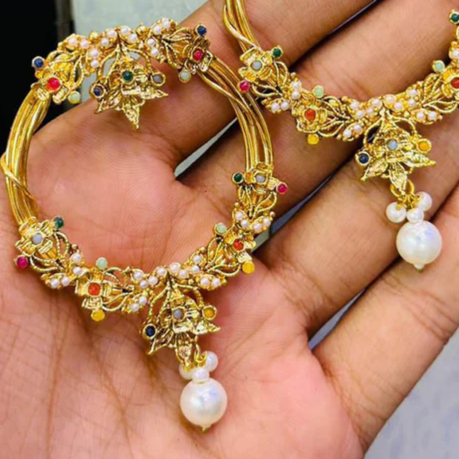 Earrings in Mari gold Color by - Trendy Women Earrings MOG1954