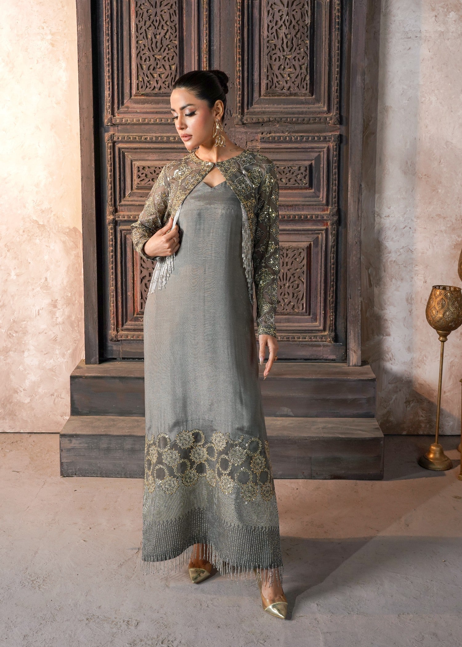 silk Unstitched in Grey
