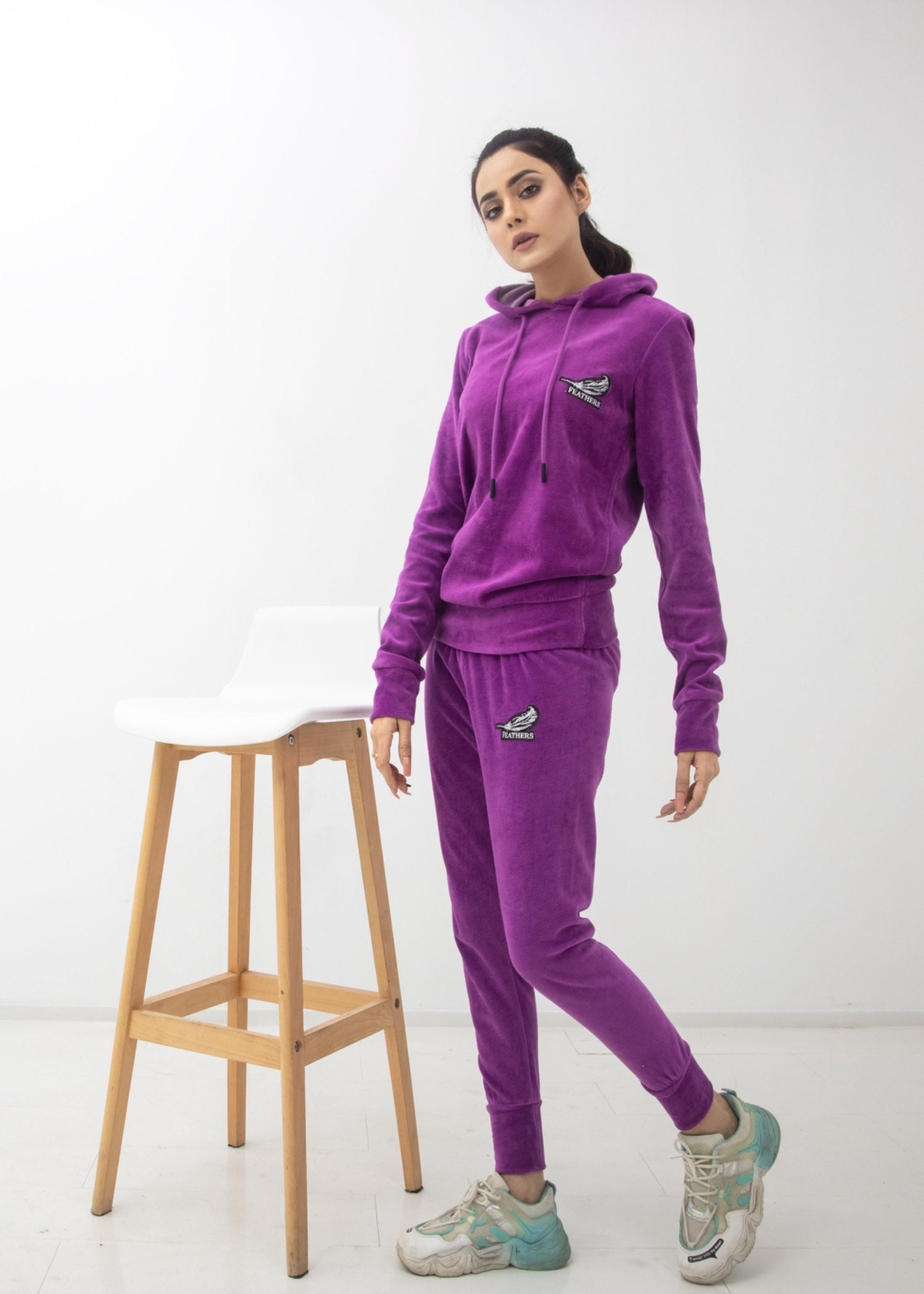 terry Co Ord Sets in Purple