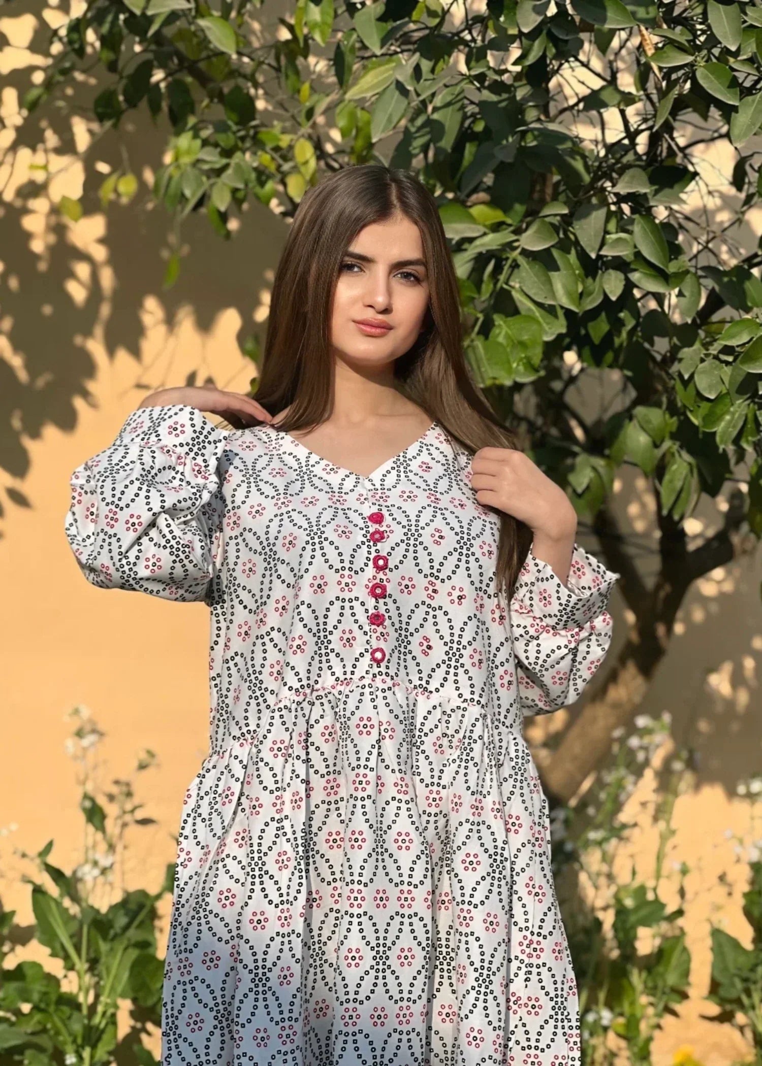 dhanak Maxi in White
