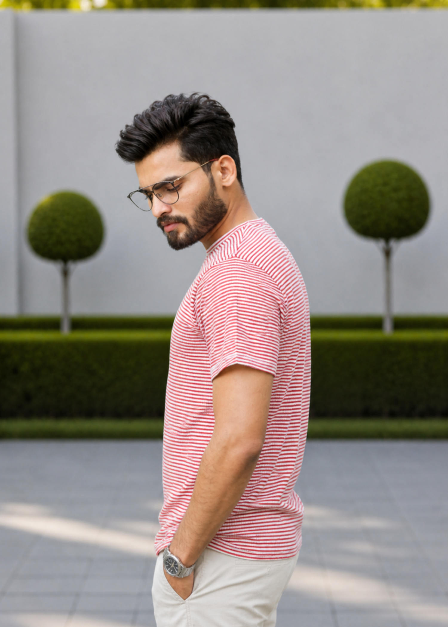 cotton T Shirt in Multi