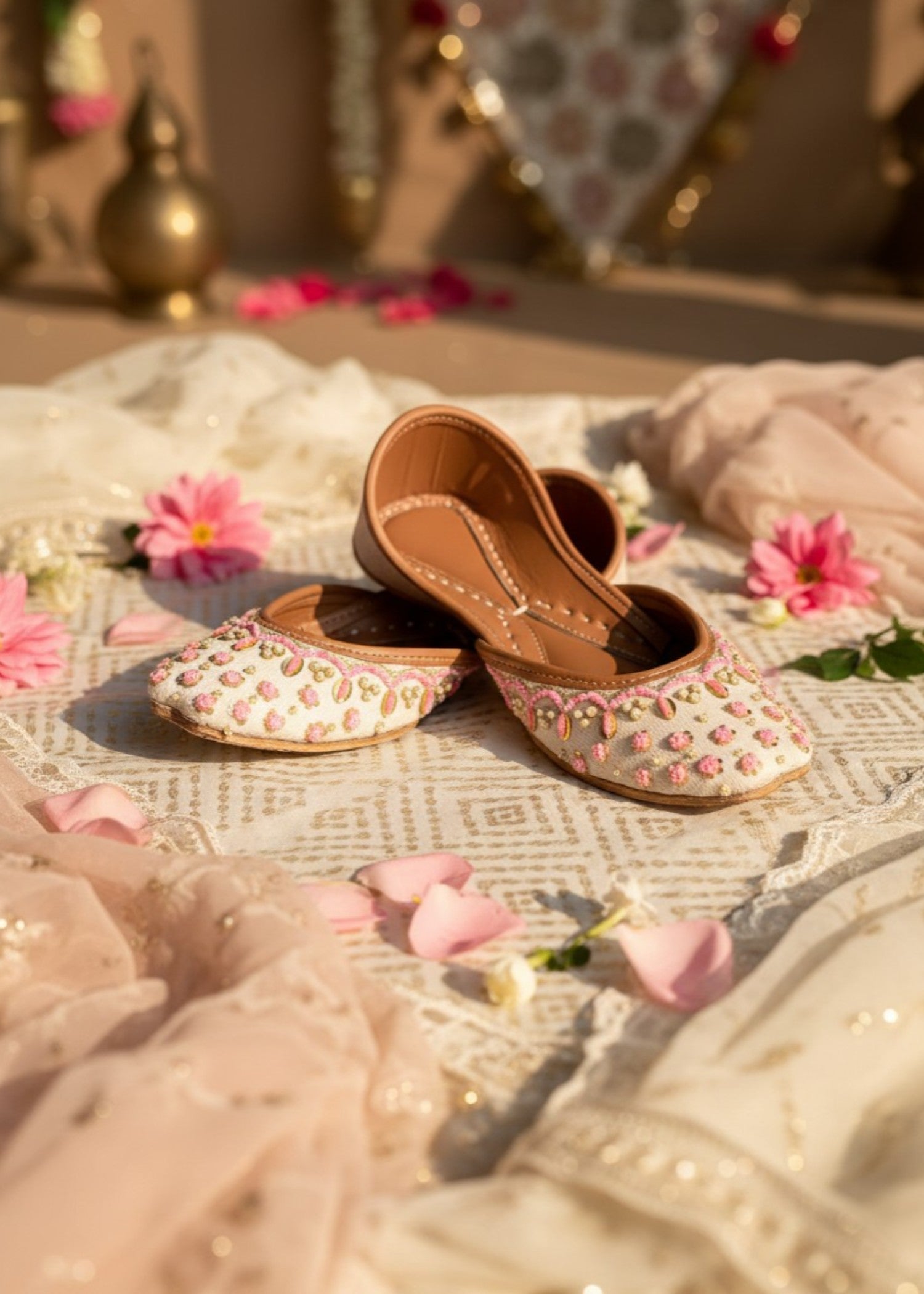 Khussa in Ivory by - High Quality Women Khussa FQW6646