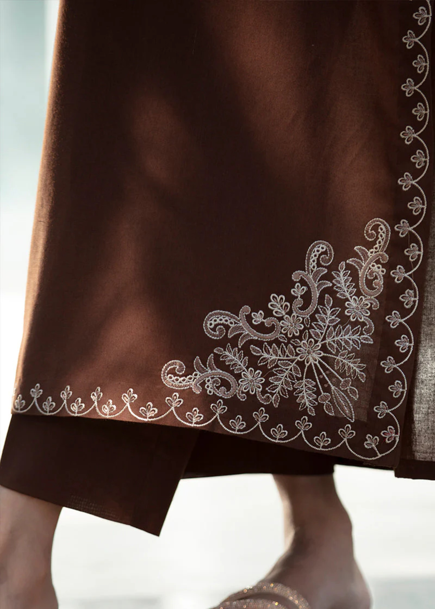 marina Kurta Set in Walnut brown